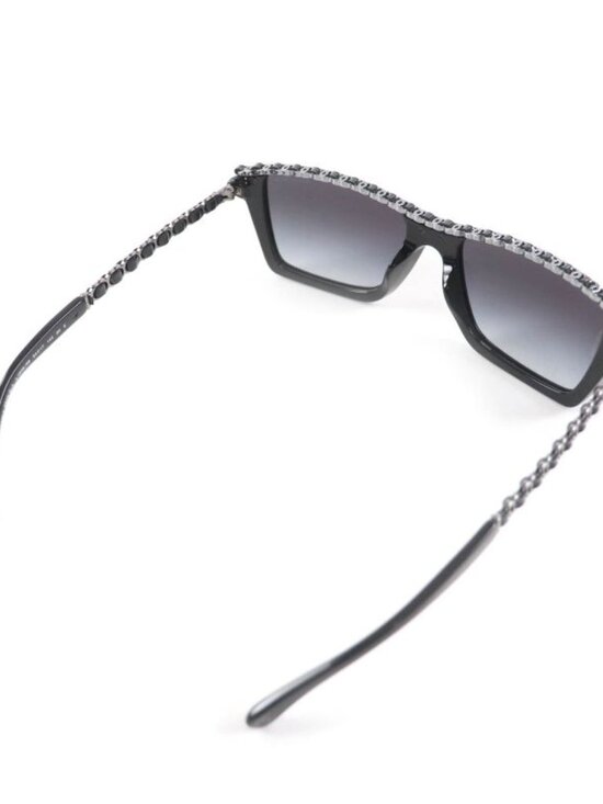 Chanel Rectangle Shape Sunglasses CC Logo Eyewear Black 54 17 140 main image 5